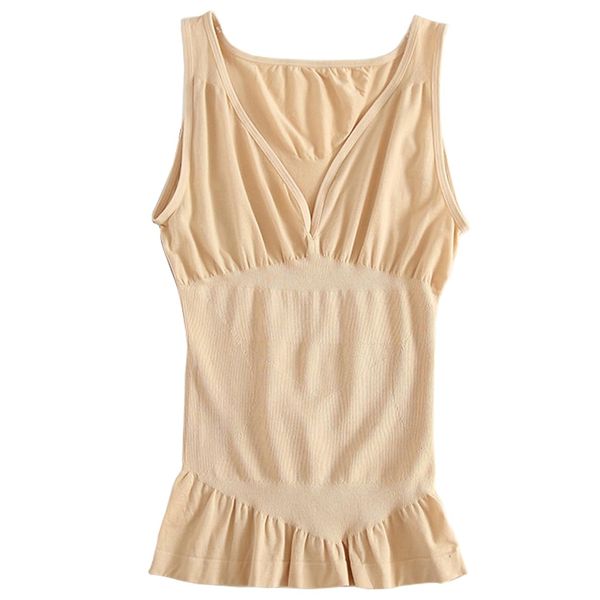 Ciyar Waist Cincher Body Suit Compression Tummy Control Shapewear Inner Support for Women, nude