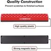 Red 1/4" Hex Bit Organizer with Strong Magnetic Base - Ultimate Tool Efficiency