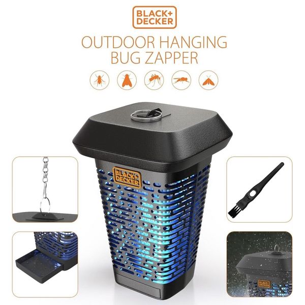 BLACK+DECKER Bug Zapper- Mosquito Repellent Outdoor & Fly Traps