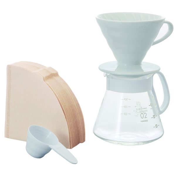 Hario V60, White, Size 02