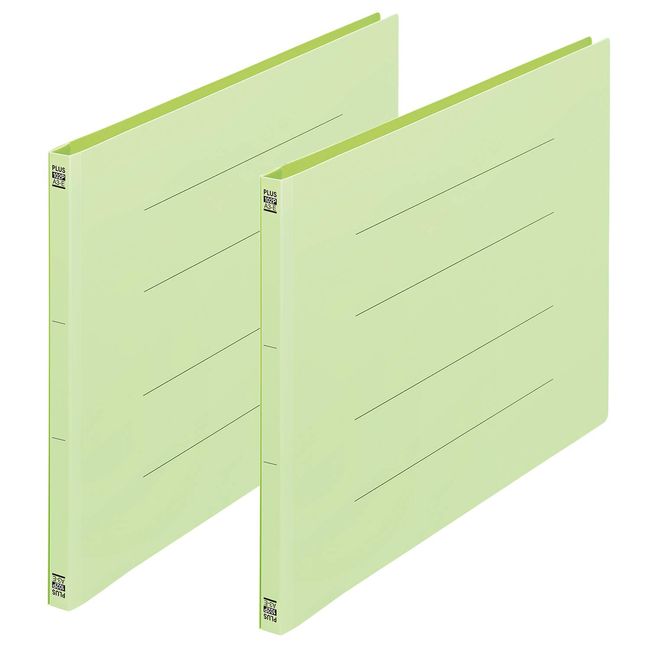 Plus PP Flat File A3 Horizontal 2 Hole Green No.102P 98-876 Set of 2