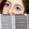 False Eyelashes, Partial False Eyelashes, False Eyelashes, Eyelashes Kit, Reusable, Natural, Waterproof, 0.4 - 0.5 inches (11 - 13 mm), Long Lasting, Soft, Bundle, Fishtail Mix, Home Self Pine Extensions, False Eyelashes, Handmade (Lashes Book)