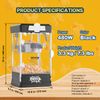 VEVOR Popcorn Popper Machine Tabletop Mini Popcorn Maker 480W 4 Oz Black