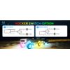 MICTUNING C2 RGB-IC LED Rock Lights 8 Pods Underglow Multicolor Chasing Neon Kit