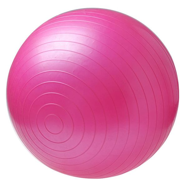 Balance Ball, 25.6 inches (65 cm), Fitness Ball, Pilates Ball, Yoga, Chair, Anti-Slip, Thick (Pink)