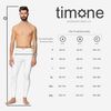 Timone Herren Lange Unterhose TI30-127 (Weiß, M)