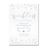 Personalised Wedding Sparklers Sign in Light Blue and Silver Effect (SLB19)