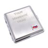 Personalised with a Message, Wave Slovakia Flag Design Brushed Metal King Size Cigarette Case