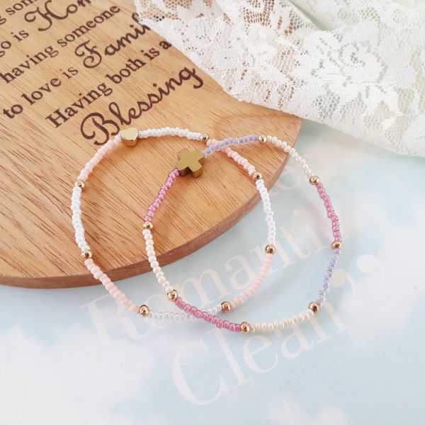 Daily Pinky Beads Bracelet Layered Friendship Bracelet