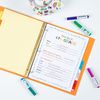 Avery 5-Tab Binder Dividers, Insertable Multicolor Big Tabs, 6 Sets (11109)