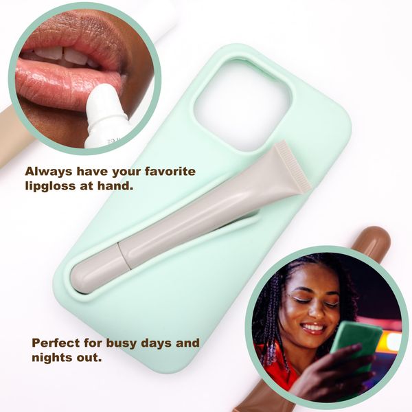 Lip Gloss Case (Mint, Iphone 13 Pro Max)