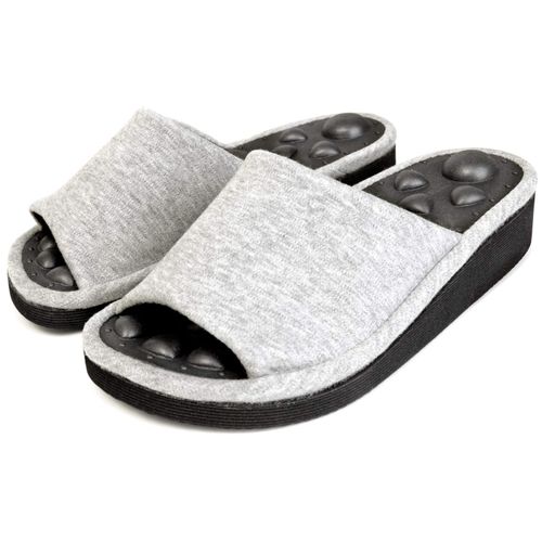Dr. Air 4300 Women's Men's Health Sandals, Foot Point Sandals, Slippers, Made in Japan, gray