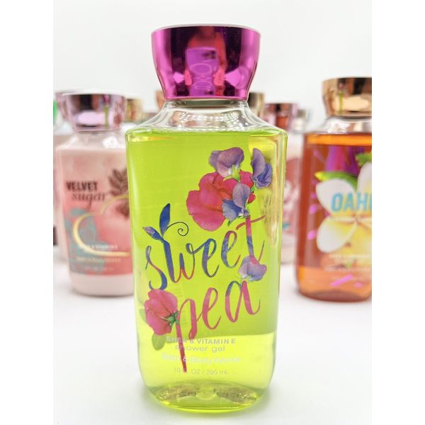 Bath and Body Works Shower Gel Sweet Pea 10oz Shea & Vitamin E