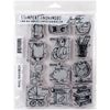 Stampers Anonymous_AGW "Mini Blueprints 8" Cling Mounted Stamp, Grey