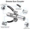 Double Handles Grease Gun Coupler 90 Degree Adapter Injection Needle Dispenser