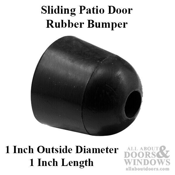 Sliding Patio Door Dumper 1 Inch Black Bumper For Sliding Patio Doors