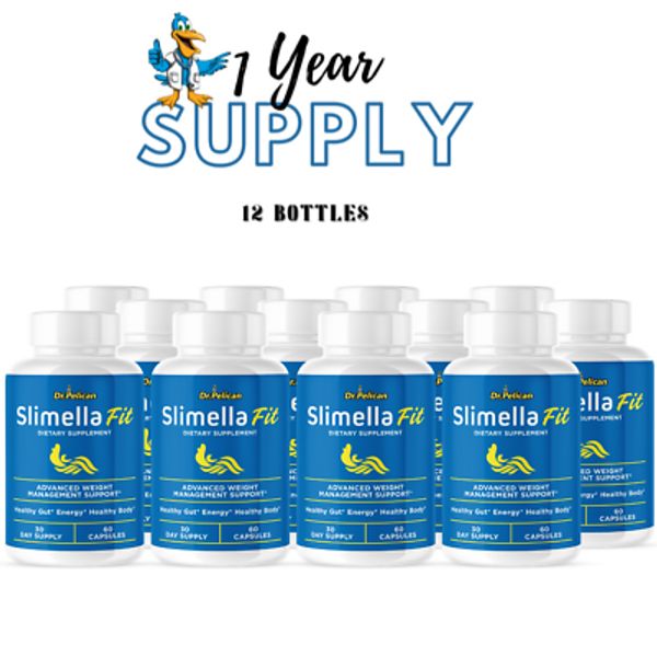 Slimella Fit - Keto & Weight Support- 12 Bottles- 720 Capsules