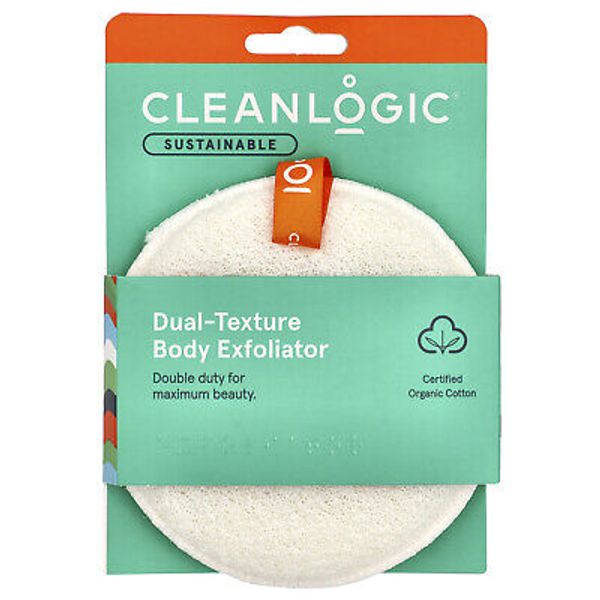Sustainable, Dual-Texture Body Exfoliator, 1 Count