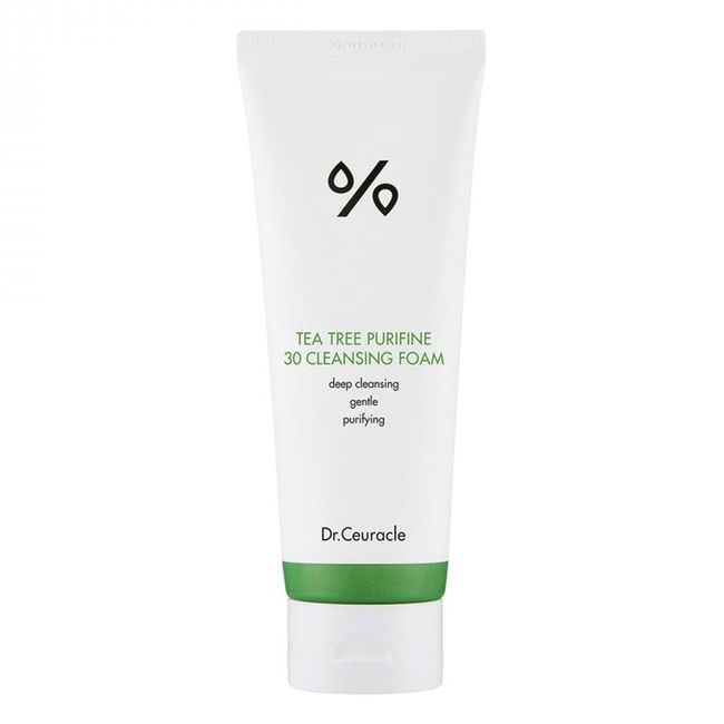 Dr.Ceuracle Tea Tree Purifine 30 Cleansing Foam - Full Body Cleansing Foam That Also Moisturizes, and Protects Skin - Non-Allergenic - Non sensitizing - Daily Hydrating Skin Anti Acne - 150ml/5.07oz
