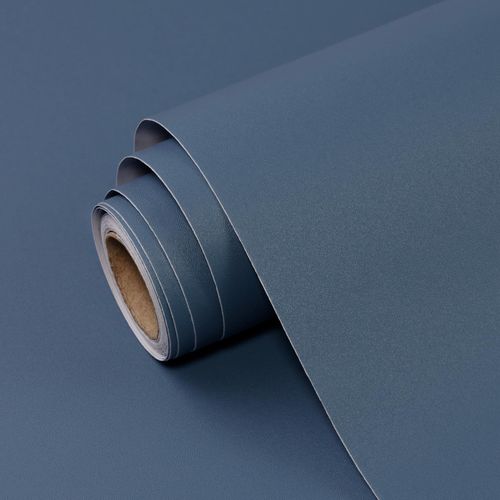 SOON AFTER Navy Blue Peel and Stick Wallpaper Matte Dark Blue Contact Paper Self Adhesive Waterproof Vinyl Roll for Wall Coverings,Cabinets,Countertops,Bedroom 15.7"x472"