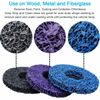 3Pc 4-1/2"x7/8" Poly Strip Disc Wheel Paint Rust Removal Clean For Angle Grinder