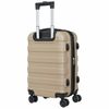 21" Champagne Travel Carry-on Luggage Trolley Suitcase Hardside Spinner Suitcase