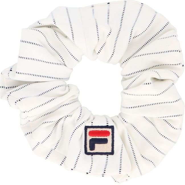 Fila VL9291 2023FW Women's Stripe Scrunchie Tennis Wear, white (off-white)