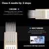 Ambition Premium 50Pcs #10 Bugpin 5RL Tattoo Cartridges Needles Disposable Supply 5 Round Liner for Professionals and Beginners Tattoo Artists