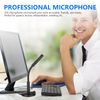 Noise Cancelling USB Microphone, Mini Microphone Laptop Stand USB Desk Microphone Table USB Computer Microphone