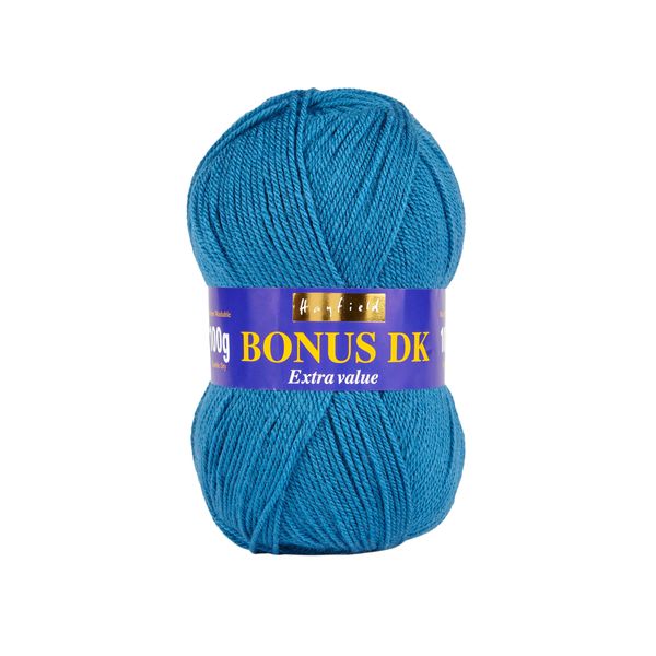 Hayfield Bonus DK Double Knitting Yarn, Royal Teal (558), 100g by Sirdar