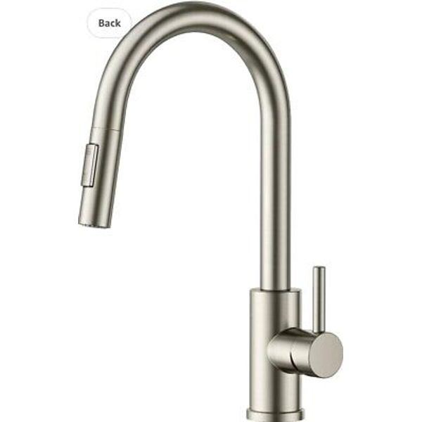 FORIOUS Kitchen Taps, Kitchen Taps Mixer with High Arc Spout Swivels 360°