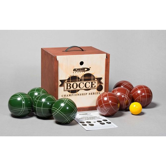 St. Pierre Tournament Bocce Set in Wood Box (TB2) by St.Pierre - Made in USA