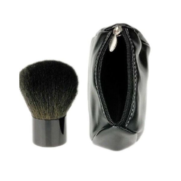 BLACK KABUKI BRUSH & KABAGGIE SET Coverage Bare Face Makeup Cosmetics Powder