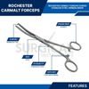 Rochester Carmalt Forceps 8" Curved Veterinary Instruments German Grade