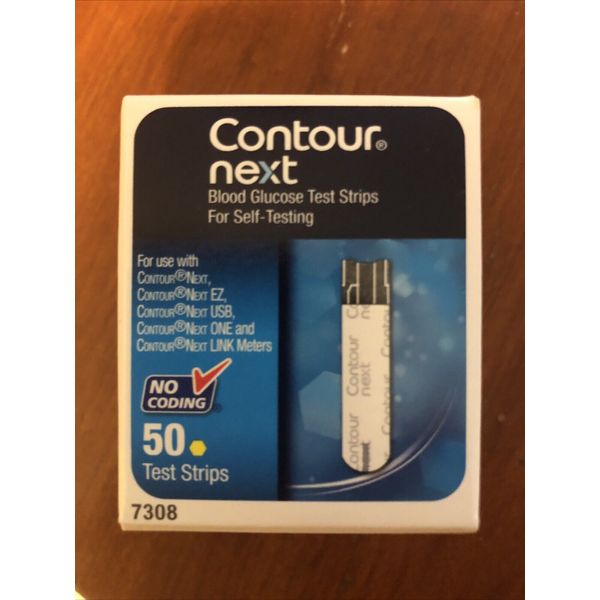 Bayer Contour Next 50 Blood Glucose Test Strips (7308) 2 boxes