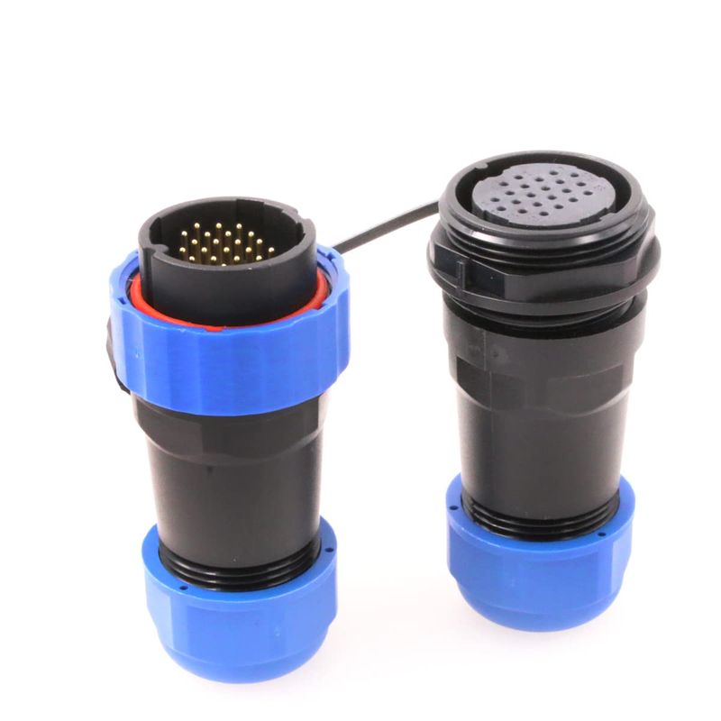 Eonvic SD28 28mm Waterproof Aviation Connector IP68 5A 250V 22Pin ...