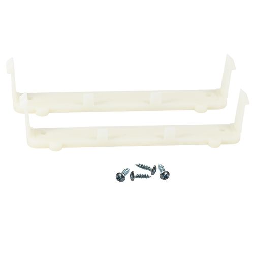 2 Pairs of Rok Hardware Plastic False Front Cabinet Clips 5" (127mm) Overall Length, Screws Included, R3307