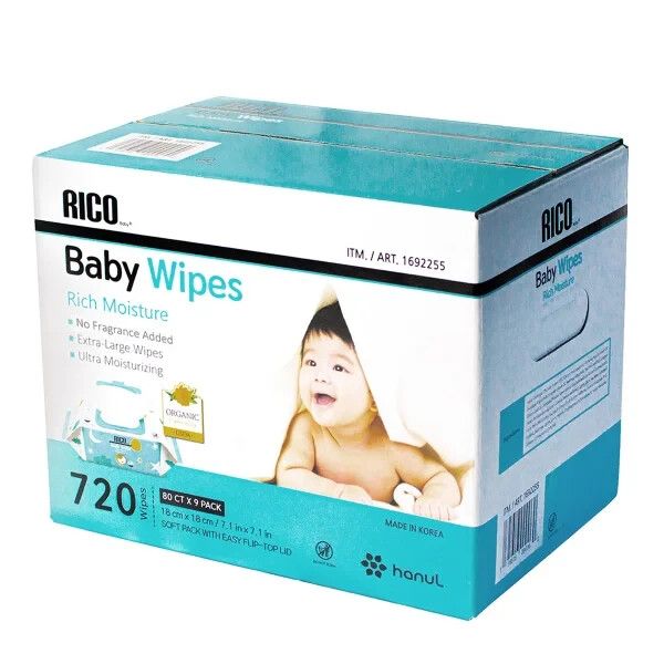 RICO Baby Wipes, 720-count