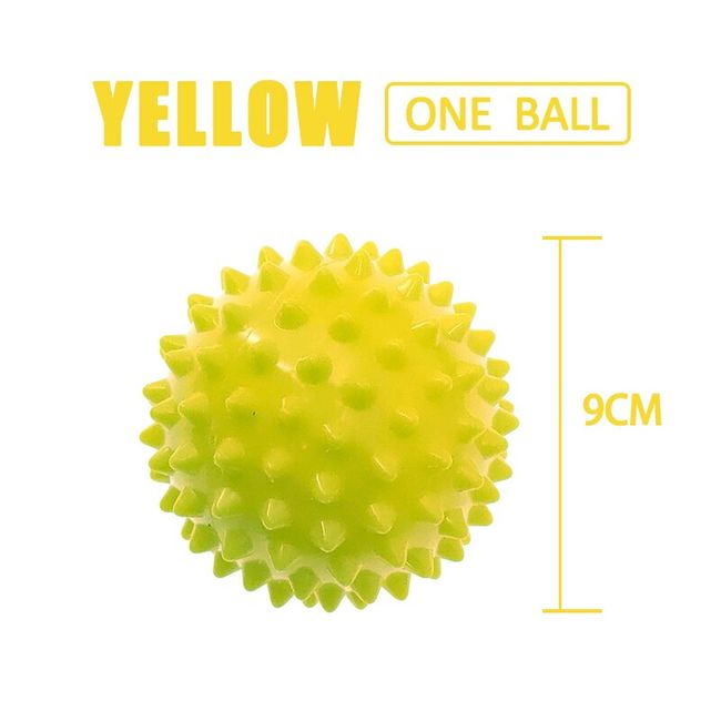 Spiky Massage Balls 9cm for Foot Back Muscles Soft to Firm Spiked Massager Roller Orb for Plantar Fasciitis Therapy Deep Tissue