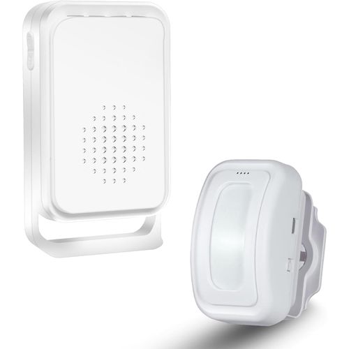 Wireless Doorbell PIR Store Shop Entry Welcome Motion Sensor Infrared Detector Induction Alarm Door Bell for Business When Entering, Mailbox Alert, Caregiver Reminder for Elderly, Vibration