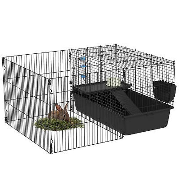 PawHut 6 Level Small Animal Cage  Dwarf Rabbits,Pet Minks, Chinchillas