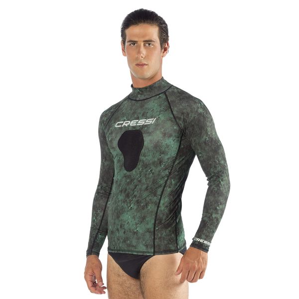 Cressi Hunter Rash Guard, camo green, XL