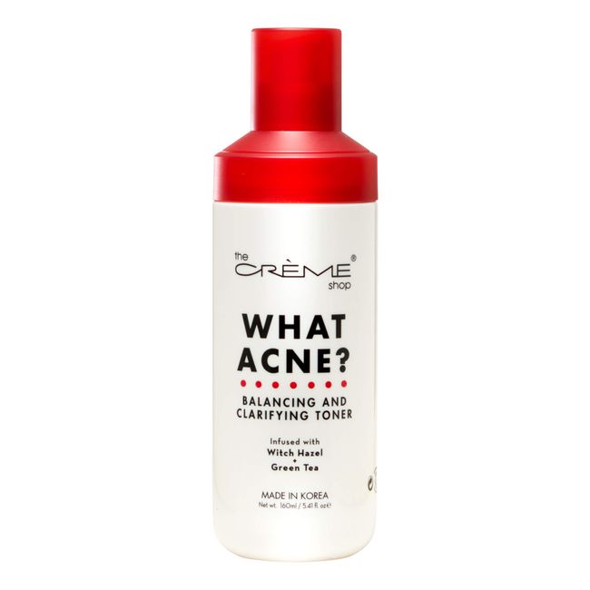 The Creme Shop WHAT ACNE? Balancing And Clarifying Toner Infused With With Hazel, Green Tea Made In Korea