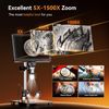 EDM9 Max 10.1" HD IPS HDMI Digital Microscope 1500X, 20MP Coin Microscope Magnif