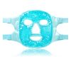 CatMoz Gel Face Mask, Cooling Sensation, Soothes Skin, Relieves Swelling, Hot and Cold Beauty Pack, Reusable (Blue)