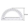 EBOOT Plastic Protractor Math Protractors 180 Degrees, 6 Inch, Clear, Pack of 2