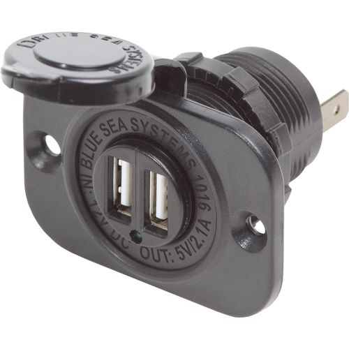 Blue Sea Systems 1016 Dual USB Charger Socket Two USB Ports with