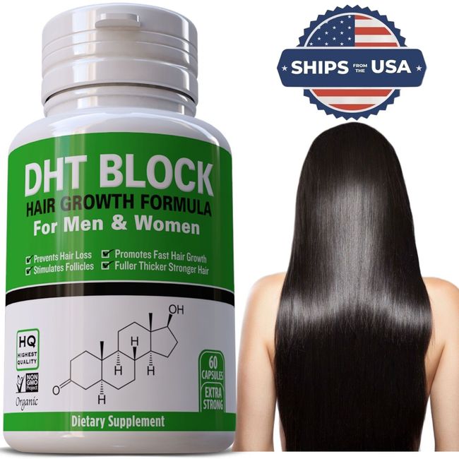 Advanced Anti Hair Loss Supplement DHT Blocker  60 Pills