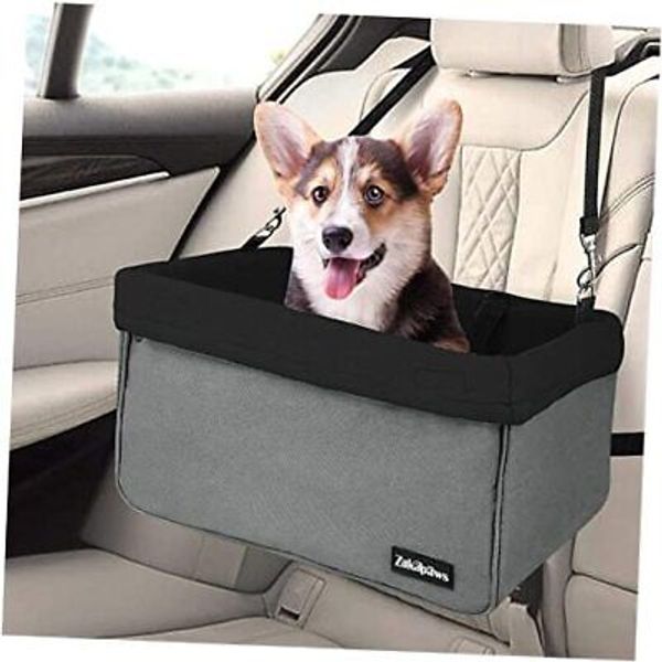 Car Travel Dog Booster Seats, Portable and Breathable Pet Seats Dog Black