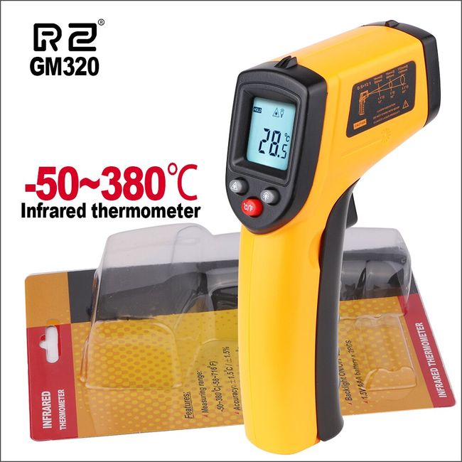 RZ Non-Contact Digital Infrared Thermometer Laser Temperature Gun